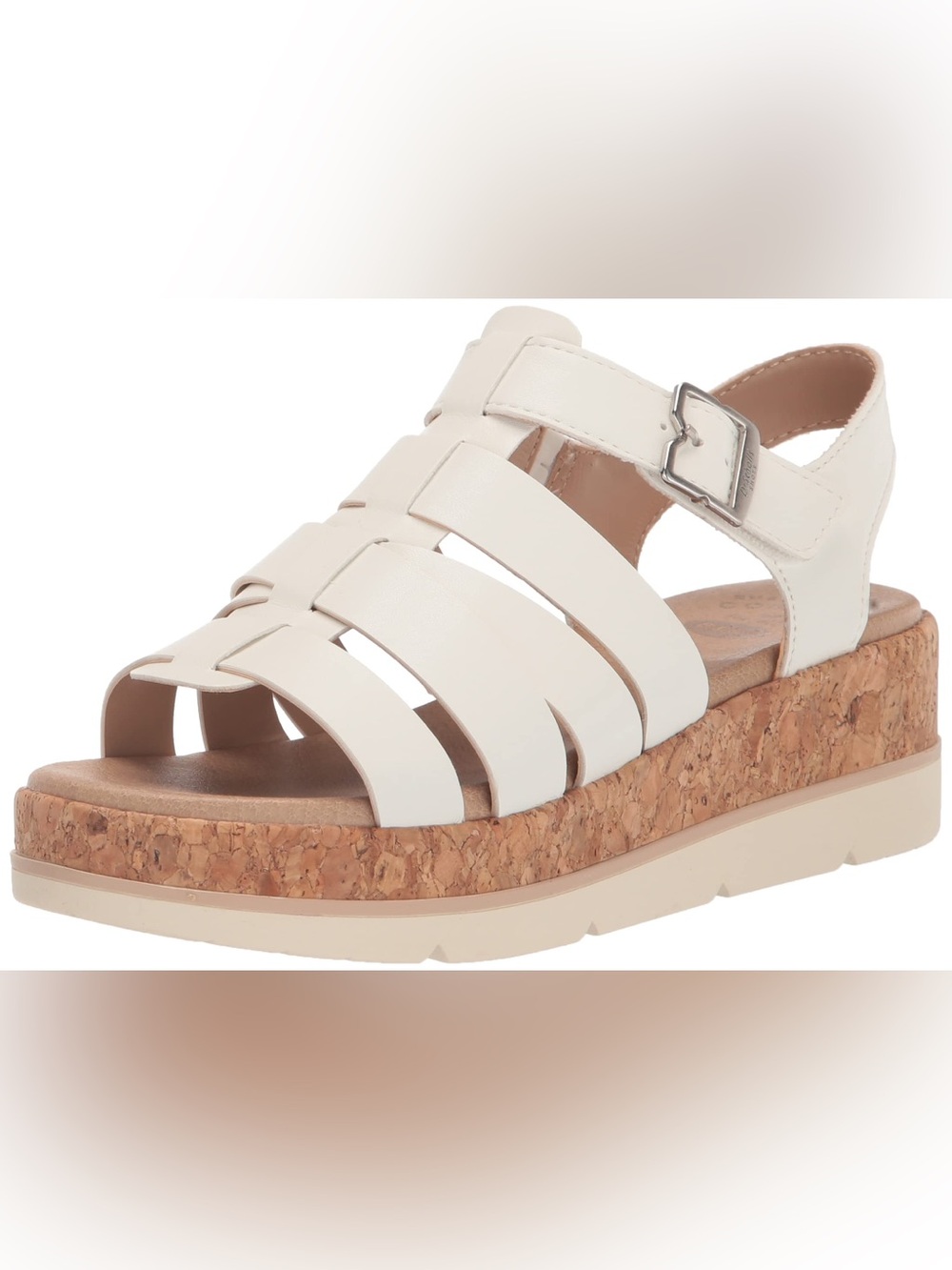 Dr. Scholl's “Only You” White Platform Fisherman Sandals